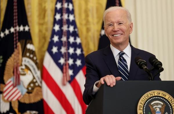 Tổng thống Mỹ Joe Biden trong buổi họp báo kéo dài khoảng một tiếng. Ảnh: Getty. Tổng thống Mỹ Joe Biden trong buổi họp báo kéo dài khoảng một tiếng. Ảnh: Getty.