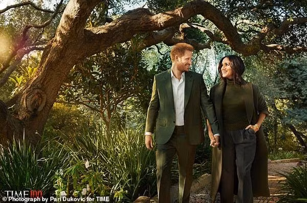 Một bức ảnh mới của Harry - Meghan. Ảnh: Pari Dukovic/ Time.