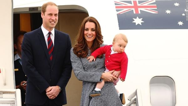 Chuyến "công du" đầu tiên của Hoàng tử George. Ảnh: Royals Down Under.