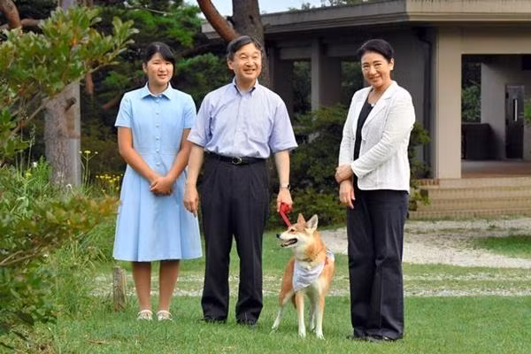 Công chúa Aiko và cha mẹ. Ảnh: The Asahi Shimbun via Getty Images.