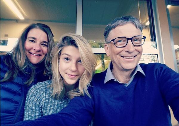 Bill, Melinda và con gái út Phoebe. Ảnh: Melinda French Gates. Bill, Melinda và con gái út Phoebe. Ảnh: Melinda French Gates.