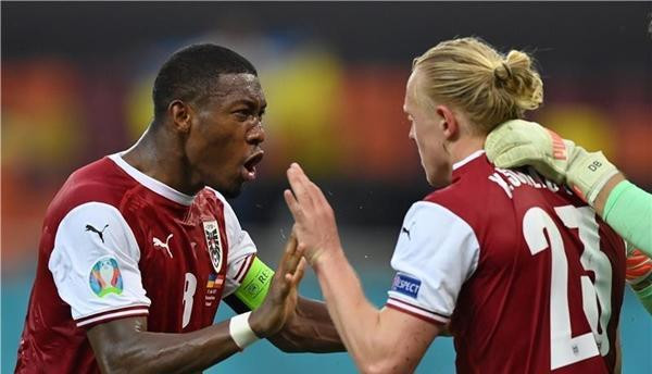 Các cầu thủ Áo. Ảnh: EPA.