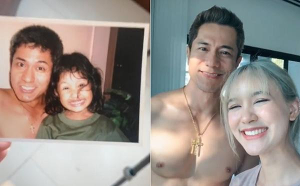 Nhiều người khen rằng cô gái đã "dậy thì thành công", còn bố cô ấy... lão hóa cũng thành công. Ảnh: @metu**.