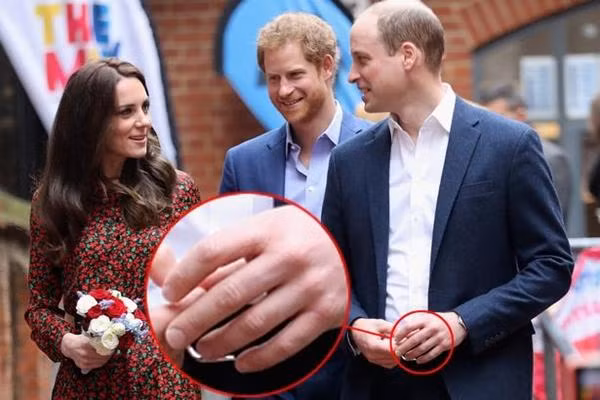 William đã nói với Kate từ trước khi họ kết hôn, anh sẽ không đeo nhẫn cưới. Ảnh: DS.