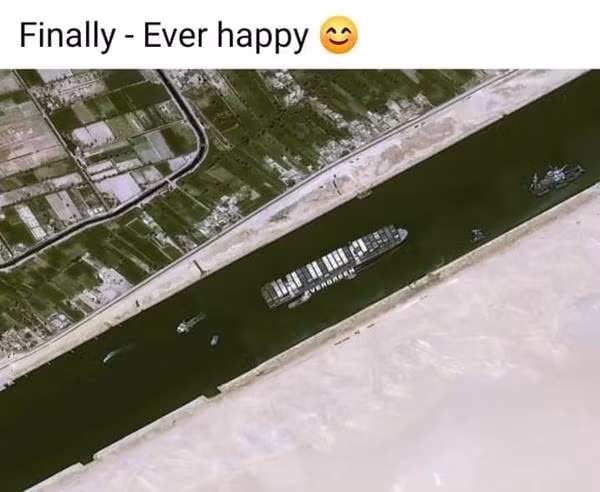 Sau khi được giải thoát, tàu Ever Given có lẽ nên được đổi tên thành Ever Happy (Mãi Hạnh Phúc). Sau khi được giải thoát, tàu Ever Given có lẽ nên được đổi tên thành Ever Happy (Mãi Hạnh Phúc).
