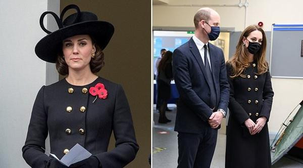 Kate mặc lại áo khoác cũ trong lần xuất hiện gần nhất. Ảnh: David Parker; Reuters. Kate mặc lại áo khoác cũ trong lần xuất hiện gần nhất. Ảnh: David Parker; Reuters.