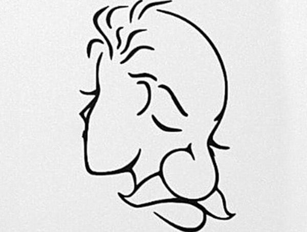 Đây cũng là một "ảo ảnh thị giác" mà các nhà nghiên cứu cho rằng, nếu nhìn thấy cô gái thì bạn là người lạc quan, còn nhìn thấy ông cụ thì bạn là người trầm tĩnh. Ảnh: Playbuzz.