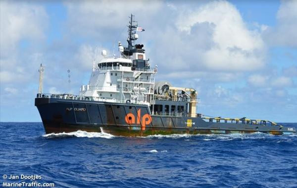 Tàu kéo ALP Guard (đăng ký ở Hà Lan) đến hỗ trợ giải phóng tàu Ever Given. Ảnh: Jon Dootjes/ MarineTraffic. Tàu kéo ALP Guard (đăng ký ở Hà Lan) đến hỗ trợ giải phóng tàu Ever Given. Ảnh: Jon Dootjes/ MarineTraffic.