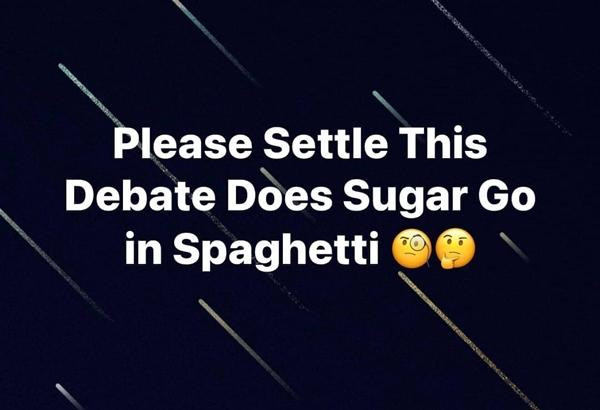 Câu hỏi có nên cho đường vào mỳ ống hay không nhận được đến 4,7 triệu lượt bình luận và 90.000 lượt chia sẻ. Ảnh: Christina Watts.