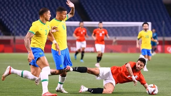 Trận Ai Cập - Brazil ở Olympic Tokyo 2020. Ảnh: Algulf.