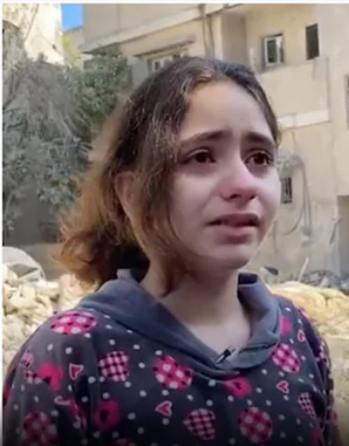 Cô bé Nadeen Abed al Lateef. Ảnh: Twitter. Cô bé Nadeen Abed al Lateef. Ảnh: Twitter.