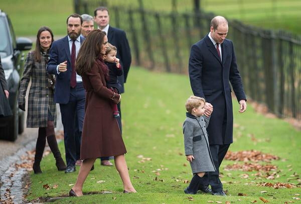 William cùng các thành viên khác trong gia đình Kate. Ảnh: Getty Images. William cùng các thành viên khác trong gia đình Kate. Ảnh: Getty Images.