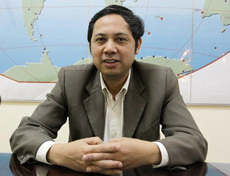 Tiến sỹ Lê Huy Minh, Phó Viện trưởng Viện Vật lý địa cầu. Tiến sỹ Lê Huy Minh, Phó Viện trưởng Viện Vật lý địa cầu