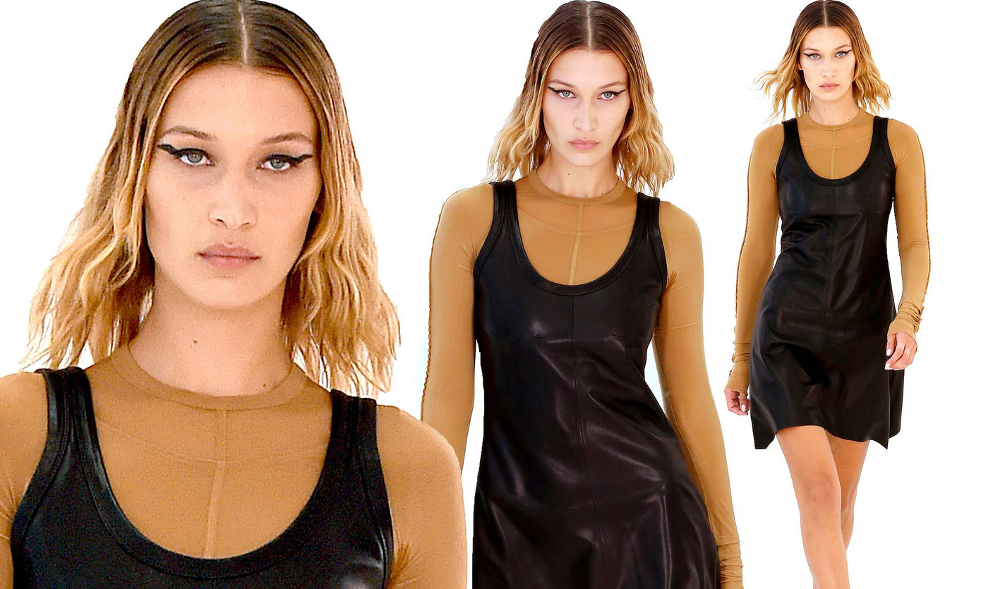 Bella Hadid nội y ren mỏng tang, chị gái Gigi Hadid mặc quần rách vị trí táo bạo ảnh 11
