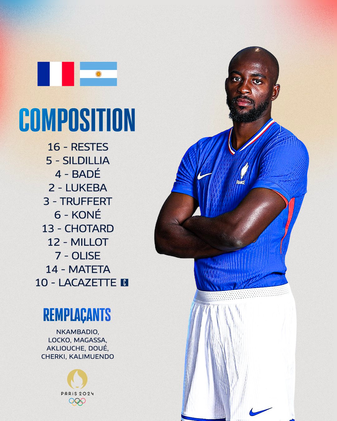 Chủ nhà U23 Pháp vào bán kết Olympic 2024 với chiến thắng tối thiểu trước U23 Argentina ảnh 4 Chủ nhà U23 Pháp vào bán kết Olympic 2024 với chiến thắng tối thiểu trước U23 Argentina ảnh 4