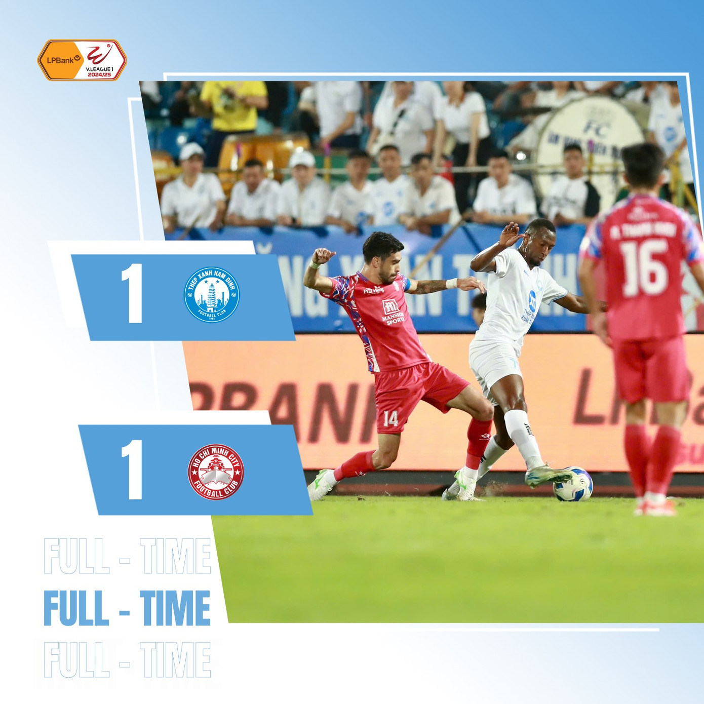 Tp Hồ Chí Minh chia điểm Nam Định trong trận cầu 2 thẻ đỏ ảnh 24 Tp Hồ Chí Minh chia điểm Nam Định trong trận cầu 2 thẻ đỏ ảnh 24