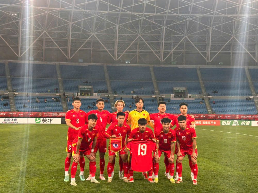 U22 Việt Nam xuất sắc hòa U22 Uzbekistan ở trận gần nhất. Ảnh: AFF.