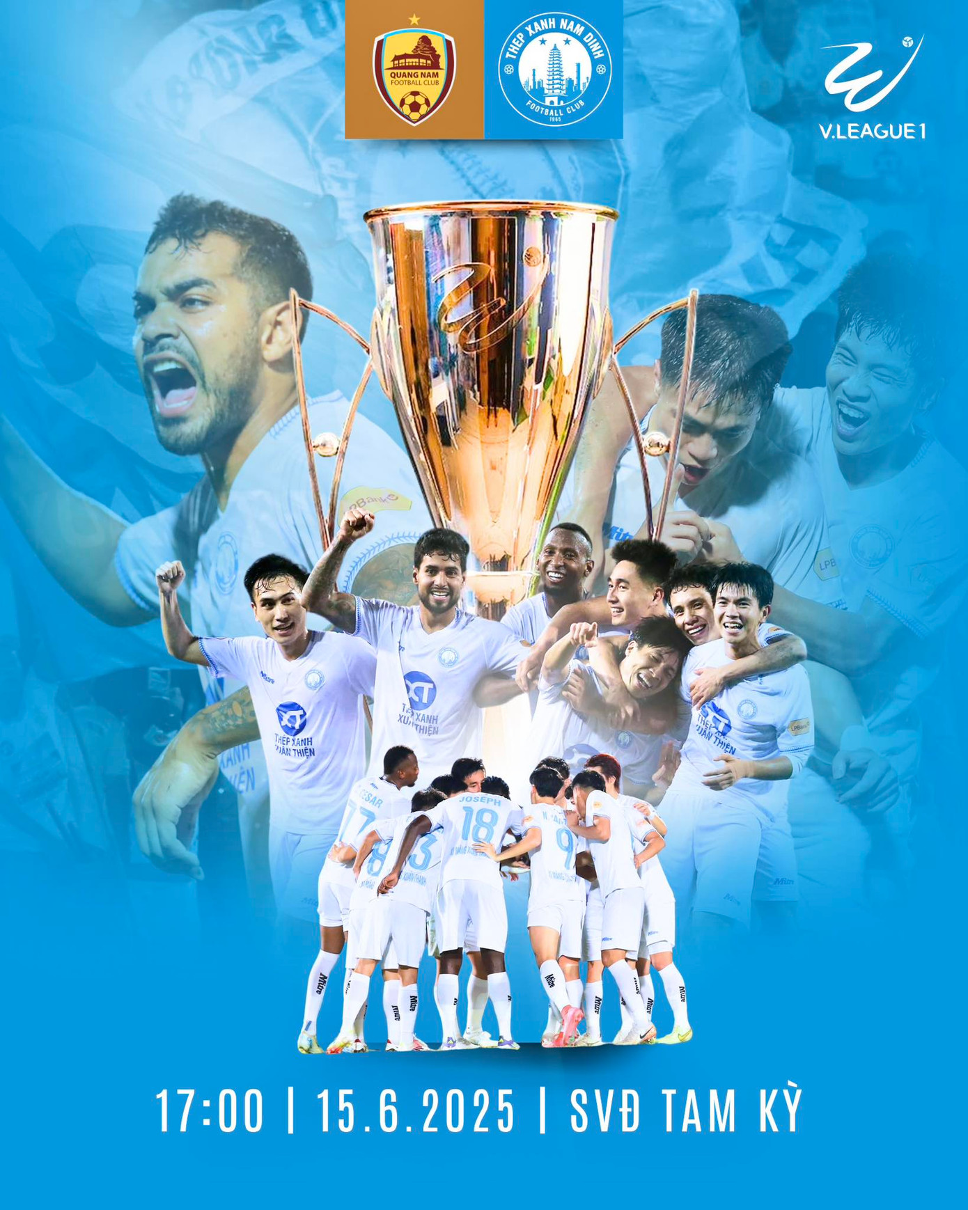 Nam Định đã sẵn sàng nâng cúp.