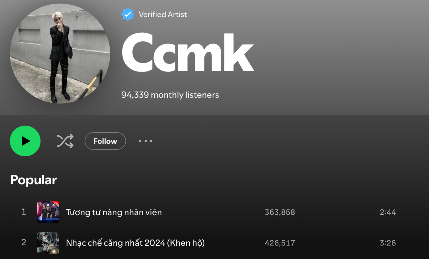 Loạt bản nhạc chế được phát hành công khai ở mọi nền tảng. Loạt bản nhạc chế được phát hành công khai ở mọi nền tảng.