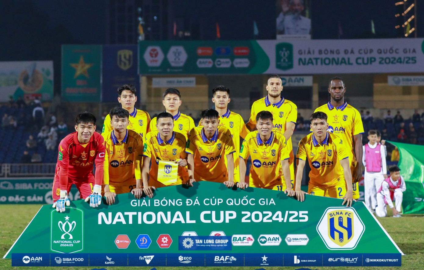 SLNA chật vật từng trận ở V.League 2024/25. Ảnh: Fanpage SLNA. SLNA chật vật từng trận ở V.League 2024/25. Ảnh: Fanpage SLNA.
