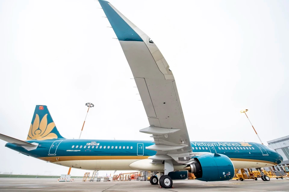 Máy bay Airbus A321 NEO của Hãng hàng không Vietnam Airlines. Ảnh: VNA.