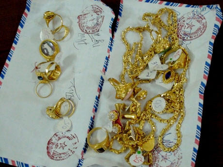 Một phần tang vật bị thu giữ. Một phần tang vật bị thu giữ