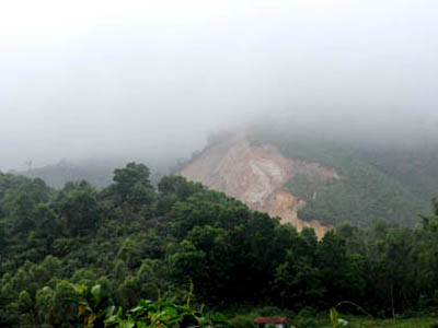 Dãy núi nơi xảy ra vụ thảm sát khủng khiếp với gia đình chị Duân