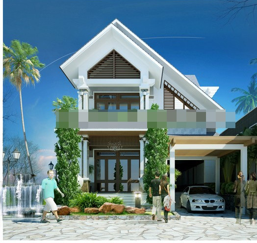 Những mẫu nhà 2 tầng đẹp cho gia đình 3 thế hệ ảnh 5