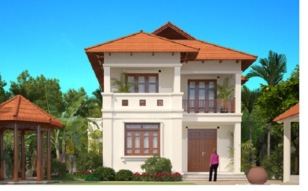 Những mẫu nhà 2 tầng đẹp cho gia đình 3 thế hệ ảnh 15