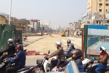 hi tuyến đường được thông xe, nhiều người hi vọng ùn tắc nghiêm trọng ở nút giao này vào giờ cao điểm sẽ được giải quyết