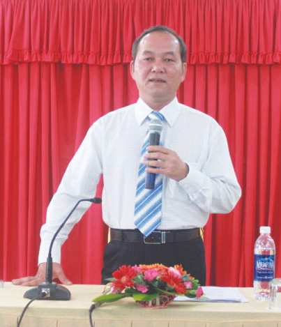 Ông Cường tại cuộc họp báo Ảnh: Gia Thọ