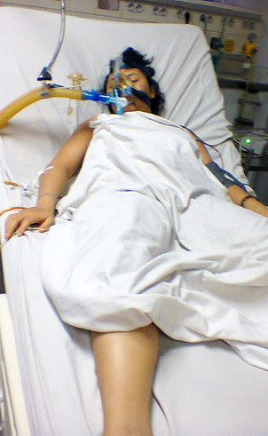 Huyền trên giường bệnh