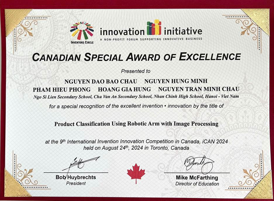 Vinh danh nhóm học sinh trường THCS Ngô Sĩ Liên, THCS Chu Văn An và THPT Nhân Chính - Hà Nội Vinh danh nhóm học sinh trường THCS Ngô Sĩ Liên, THCS Chu Văn An và THPT Nhân Chính - Hà Nội