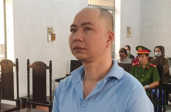 Bị cáo Nhân tại phiên tòa xét xử sơ thẩm