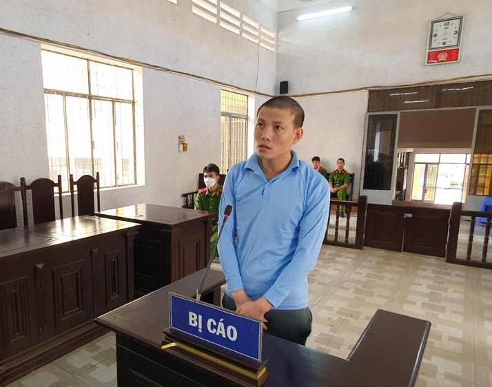 Bị cáo Nam tại phiên tòa xét xử sơ thẩm