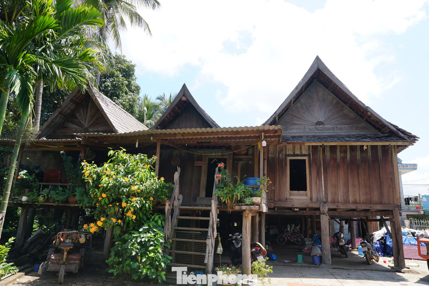 Theo người trong gia đình, ngôi nhà cổ ở Buôn Đôn của ông Y Thu được xây dựng hoàn toàn bằng gỗ như gỗ hương, cam xe, cà chít, có 3 gian song song liền kề. Khác với nhà dài truyền thống của người Ê Đê, M’nông trong vùng, ngôi nhà cổ này có tới 3 mái nhọn, mỗi gian có mái riêng.