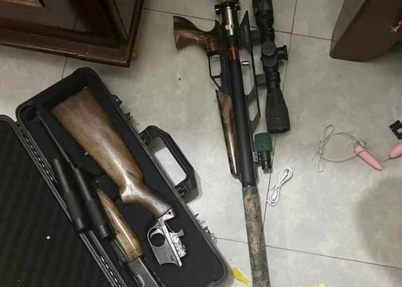 Một số khẩu súng quân dụng do Hoàng Đình Nam tự chế
