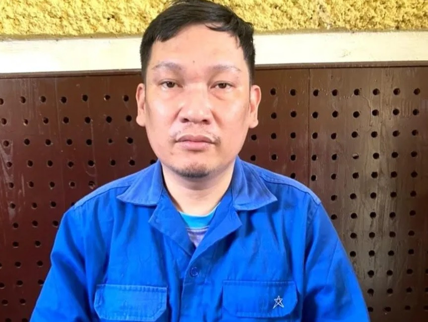 Đối tượng Trần Ngọc Đức tại cơ quan Công an Đối tượng Trần Ngọc Đức tại cơ quan Công an