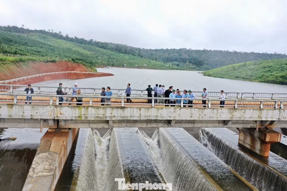 Một góc hồ chứa nước Đắk N'Ting. Một góc hồ chứa nước Đắk N'Ting.
