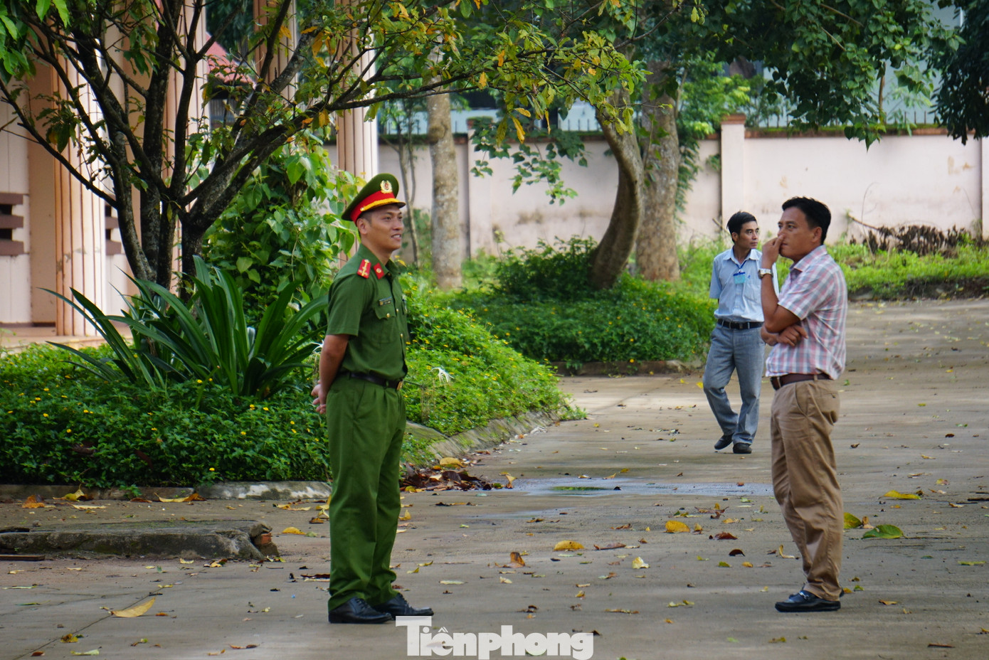 Ban Chỉ đạo thi bố trí lực lượng Công an bảo vệ các phòng thi