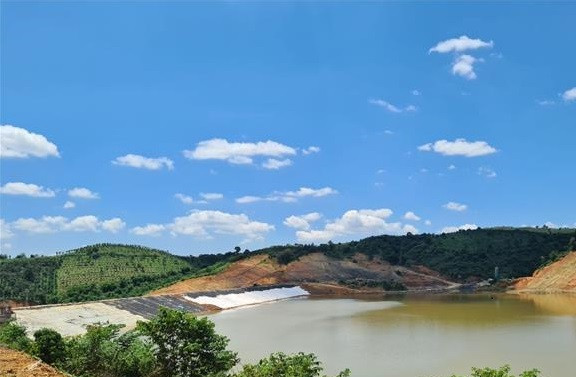 Hồ chứa nước Nam Xuân nơi xảy ra vụ 2 em nhỏ đuối nước