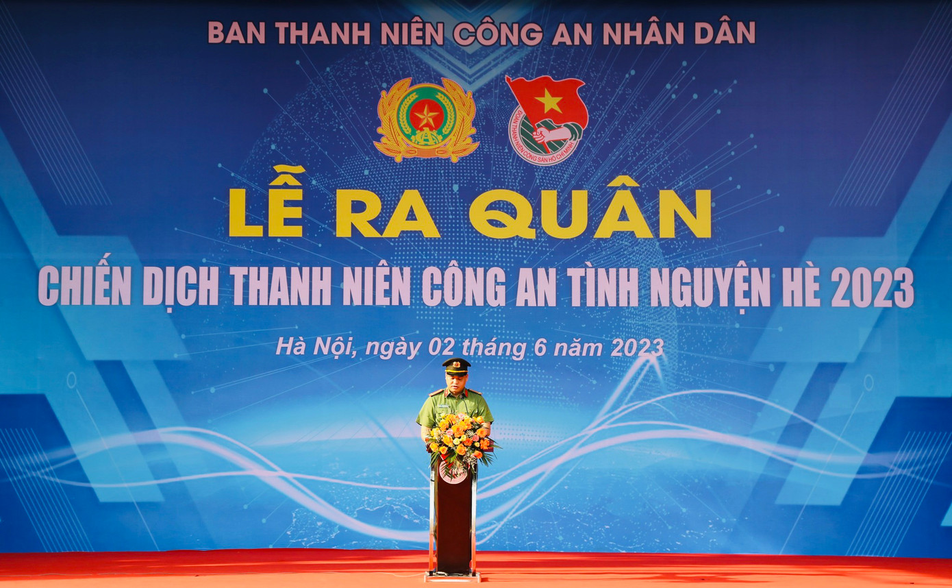 Trung tá Đồng Đức Vũ phát biểu tại chương trình. Ảnh: BTC Trung tá Đồng Đức Vũ phát biểu tại chương trình. Ảnh: BTC