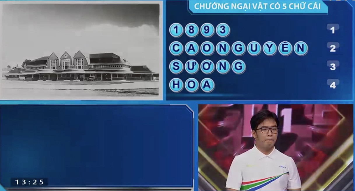 Minh Đạt giải đáp chính xác từ khóa chướng ngại vật cần tìm.