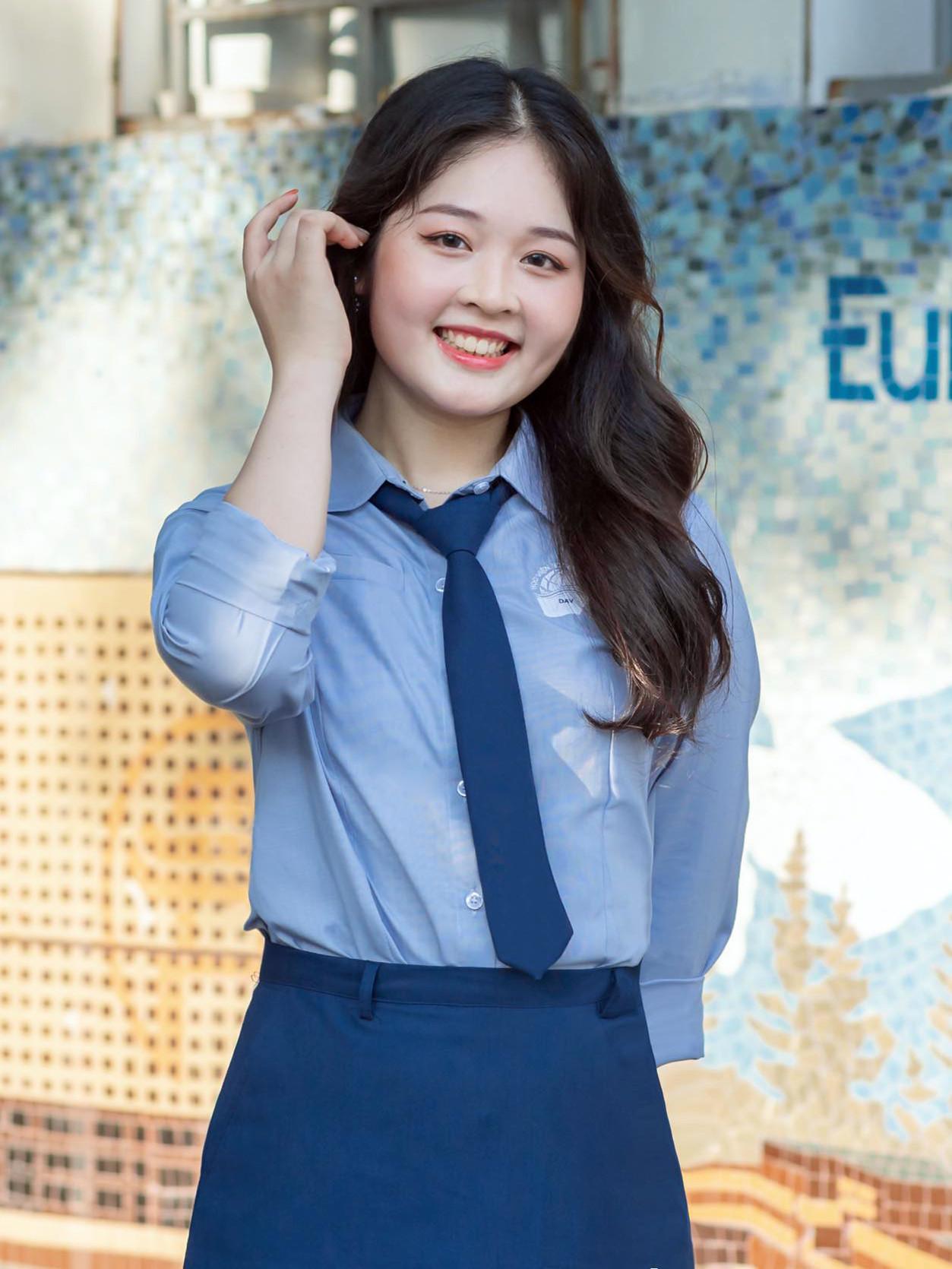 Thí sinh Đỗ Thị Thùy Dương (SBD 06) chuyên ngành Quan hệ quốc tế.