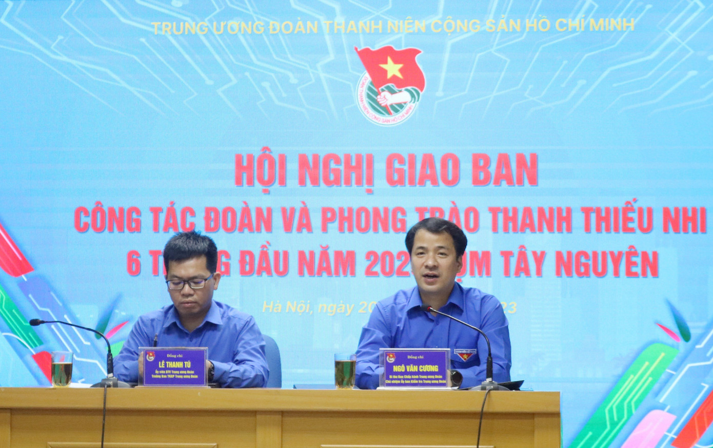 Anh Ngô Văn Cương phát biểu tại hội nghị. Ảnh: Trịnh Lý