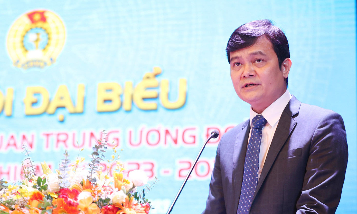 Bí thư Đảng ủy T.Ư Đoàn Bùi Quang Huy phát biểu chỉ đạo tại Đại hội. Ảnh: Trọng Tài