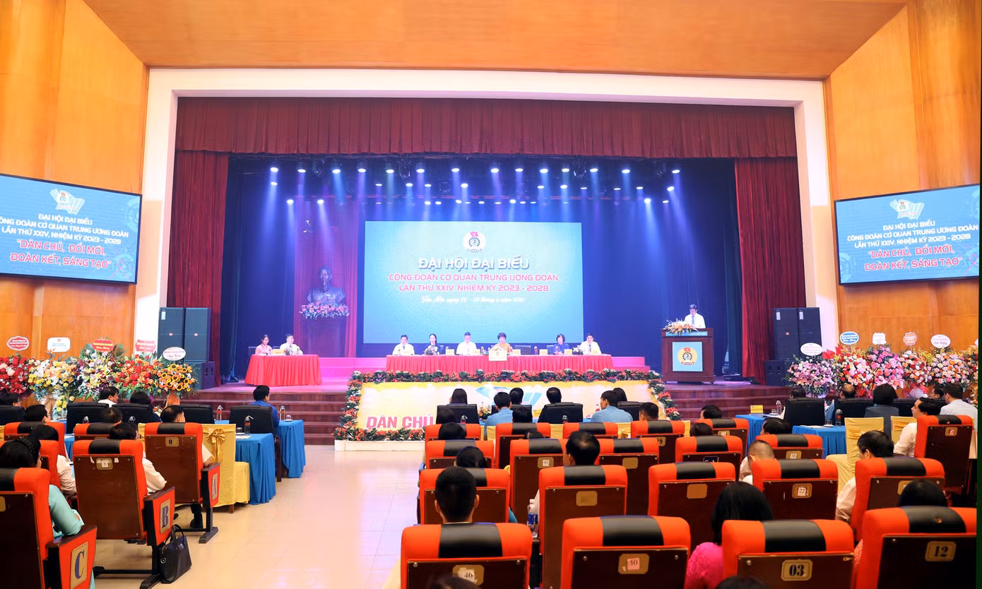 Đại hội đã xác định 8 nhiệm vụ, giải pháp và 8 chỉ tiêu thực hiện trong nhiệm kỳ 2023 - 2028. Ảnh: Trọng Tài