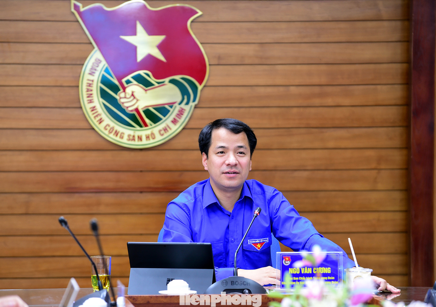 Anh Ngô Văn Cương phát biểu kết luận tại hội nghị. Ảnh: Xuân Tùng