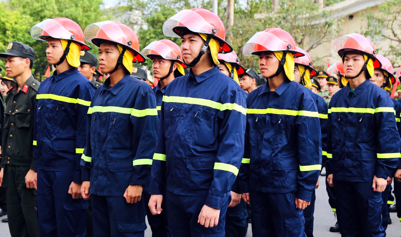 Tuổi trẻ CAND ra quân chiến dịch tình nguyện Hè năm 2023. Ảnh: BTC Tuổi trẻ CAND ra quân chiến dịch tình nguyện Hè năm 2023. Ảnh: BTC