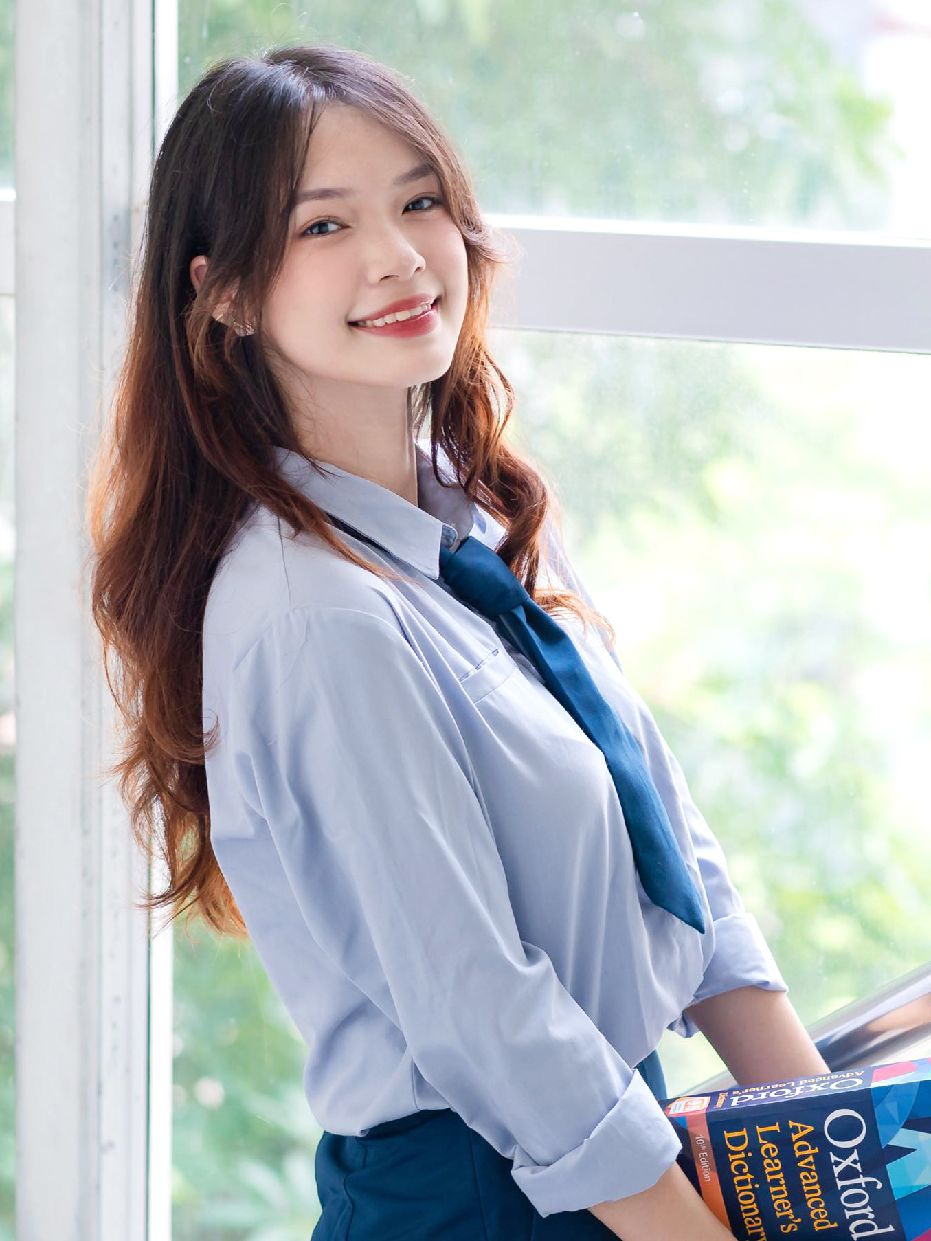 Thí sinh Nguyễn Hà Thảo Trang (SBD 05) chuyên ngành Truyền thông quốc tế.